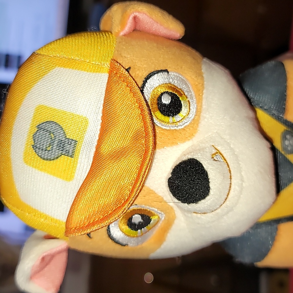 PAW Patrol, Big Truck Pup Rubble, Stuffed Bulldog 🐶 6.5 in Plush Stuffed
